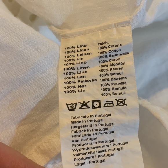 NWT 0039 Italy Linen Happy Fancy Eyelet Shoulder Cover Up Top  One Size - Picture 6 of 8